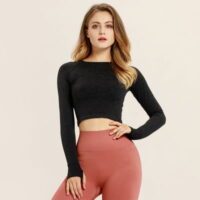 Yoga long sleeve workout clothes - Image 7