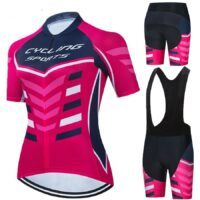 Short-sleeved Bib Cycling Jersey Suit, Cycling Top - Image 5