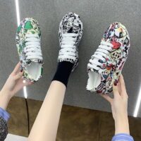 Women's Fashion Platform Casual Painted Sneakers - Image 10