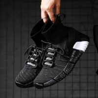 Casual Flying Knit High-top Socks And Shoes - Image 2