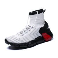 Casual Flying Knit High-top Socks And Shoes - Image 3