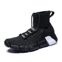 Casual Flying Knit High-top Socks And Shoes - Image 5